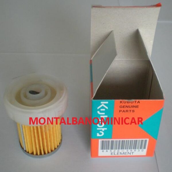 FILTRO GASOLIO KUBOTA N.T. ORIGINALE AIXAM