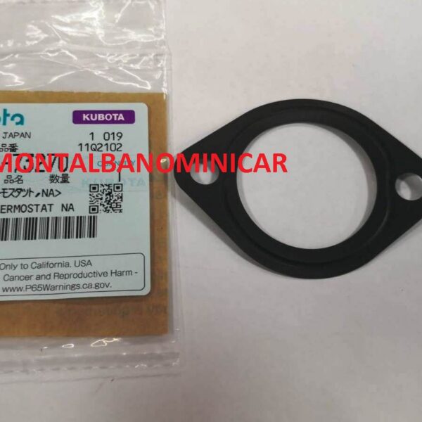 GUARNIZIONE COPERCHIO TERMOSTATO MOTORE KUBOTA Z402 / Z482 AIXAM D. 44 MM.