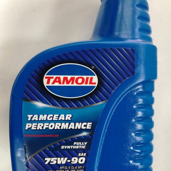 OLIO CAMBIO SINTETICO 75W90 LT. 1 TAMOIL PERFORMANCE