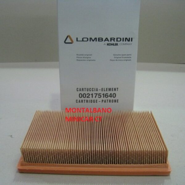 CARTUCCIA FILTRO ARIA A PANNELLO ORIGINALE LOMBARDINI FOCS LDW502 LGW523