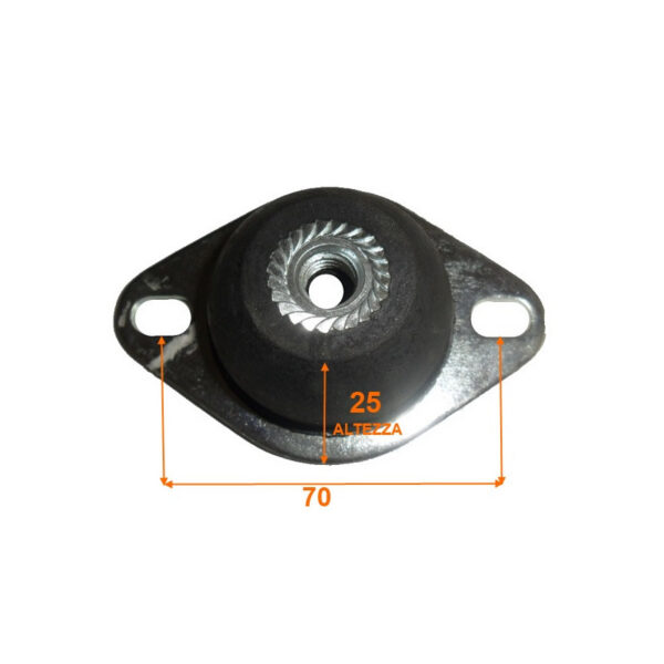 SILENT BLOCK ( SUPPORTO ANTIVIBRANTE ) POSTERIORE AIXAM CASALINI CHATENET LIGIER MICROCAR CON MOTORE LOMBARDINI DCI LDW 442 / 492