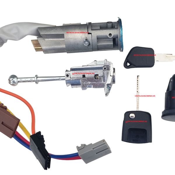 KIT CILINDRETTI SERRATURA SPORTELLI E QUADRO + TAPPO CHATENET CH40 CH46 CON UNICA CHIAVE PER TUTTO