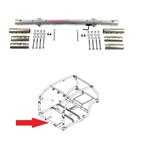 KIT RIPARAZIONE TRAVERSA TELAIO SCOCCA LIGIER E MICROCAR