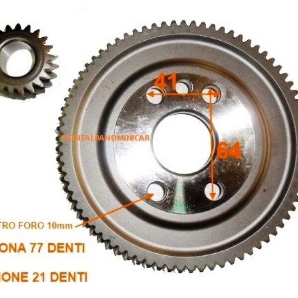 KIT PIGNONE E CORONA CAMBIO STILFRENI LIGIER / MICROCAR Z 21/77