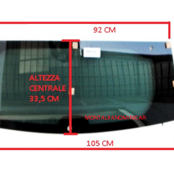 LUNOTTO POSTERIORE AIXAM / MINAUTO TERMICO VISION IMPULSION