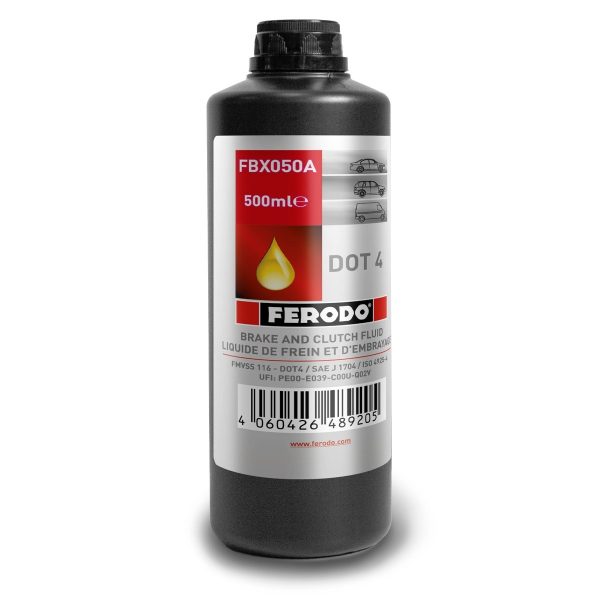 OLIO LIQUIDO FRENI FERODO DOT 4 DA 500 ML