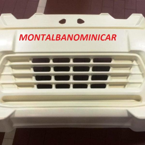 PARAURTI ANTERIORE LIGIER JS50 SPORT V2 (JS56) / V3 (JS58) COMPLETO DI CALANDRA REALIZZATO IN VETRORESINA