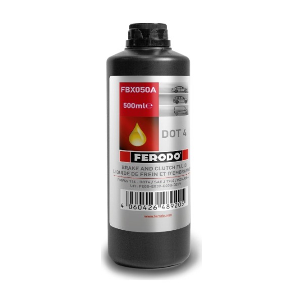 OLIO LIQUIDO FRENI FERODO DOT 4 DA 500 ML